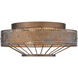 Ferris 2 Light 14 inch Copper Patina Flush Mount Ceiling Light